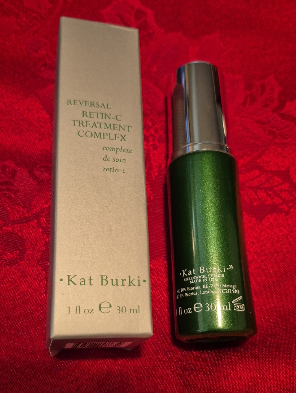 Kat Burki Reversal Retin-C Treatment Complex in Shimmering Green